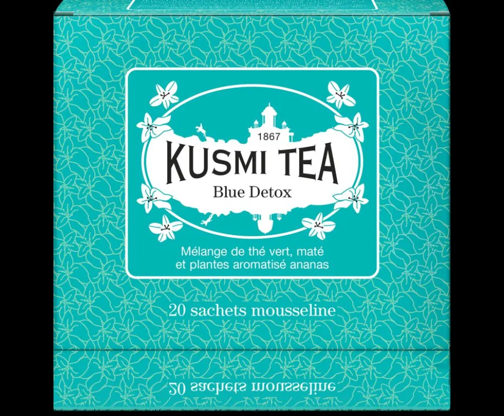 Kusmi Tea Blue Detox Thé vert et maté bio< Thé Vert