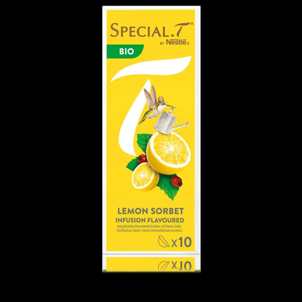 Kusmi Tea Capsules Lemon Sorbet - Special .T Infusion bio, agrumes< Infusion Et Tisane