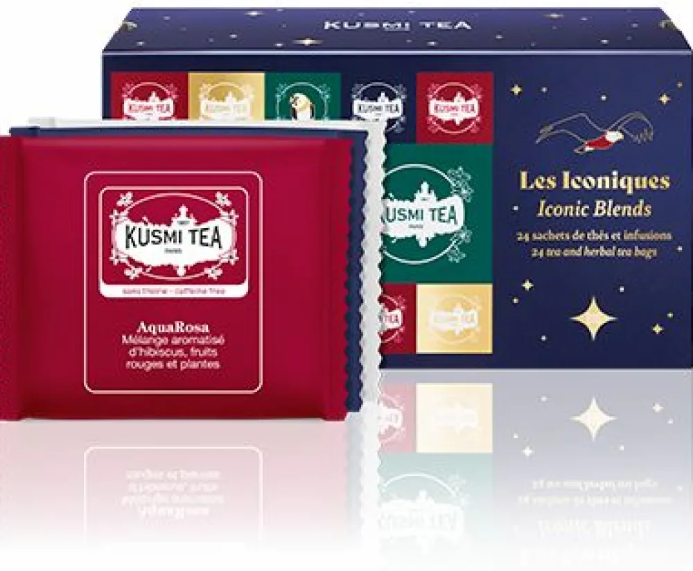 Kusmi Tea Coffret Les Iconiques 24 sachets de thés et infusions aromatisés< Coffrets