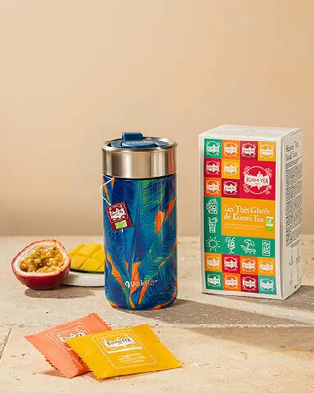 Kusmi Tea Coffret Les Thés Glacés de bio Délicieuses recettes bio à boire glacées< Coffrets