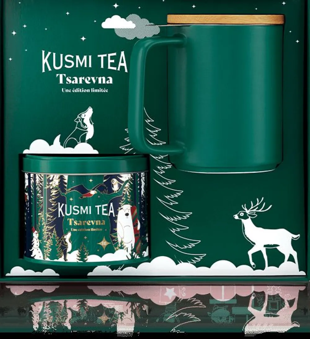 Kusmi Tea Coffret Tsarevna Coffret thé noir de Noël, mug infuseur< Tasses Et Mugs | Coffrets