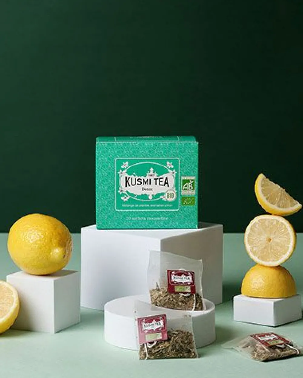 Kusmi Tea Detox Thé vert bio, maté bio, citron< Thé Vert