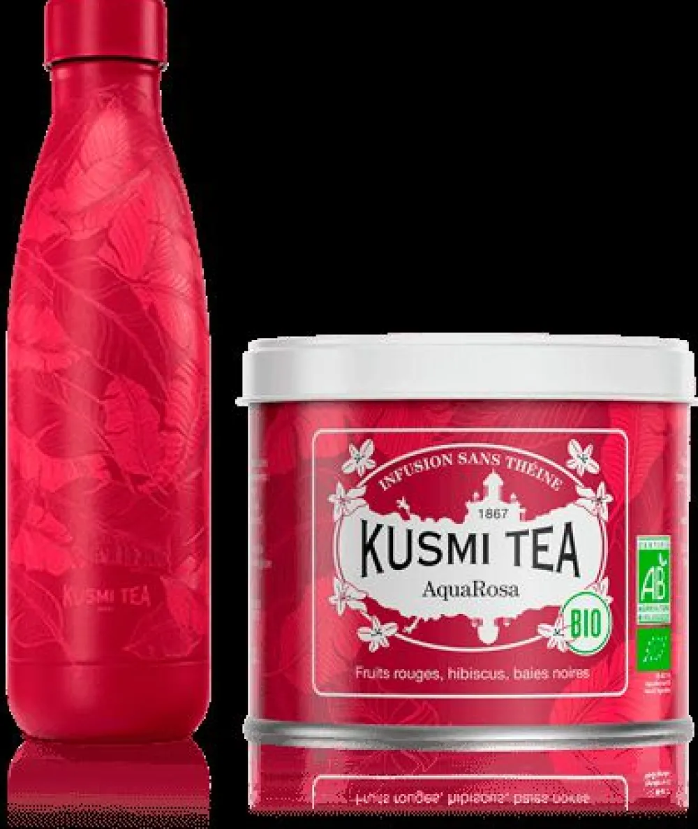 Kusmi Tea Duo Aquarosa Gourde et infusion hibiscus, fruits rouges< Accessoires Isothermes | Coffrets