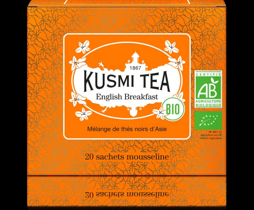 Kusmi Tea English Breakfast Thés noirs de Ceylan et d'Assam bio< Thé Noir