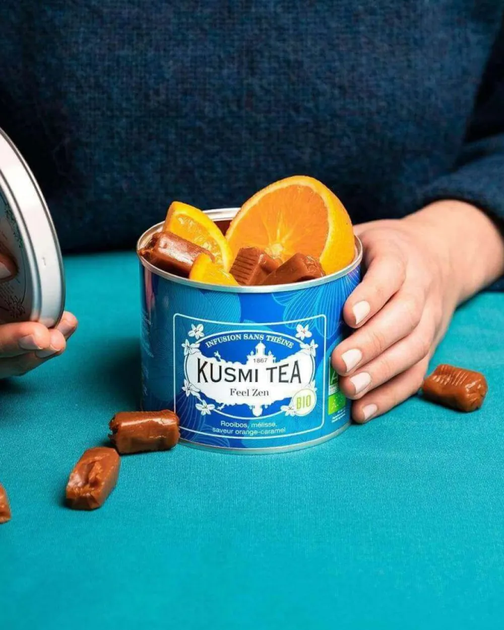 Kusmi Tea Feel Zen Rooibos pomme, mélisse< Infusions Et Tisanes | Rooibos Bio