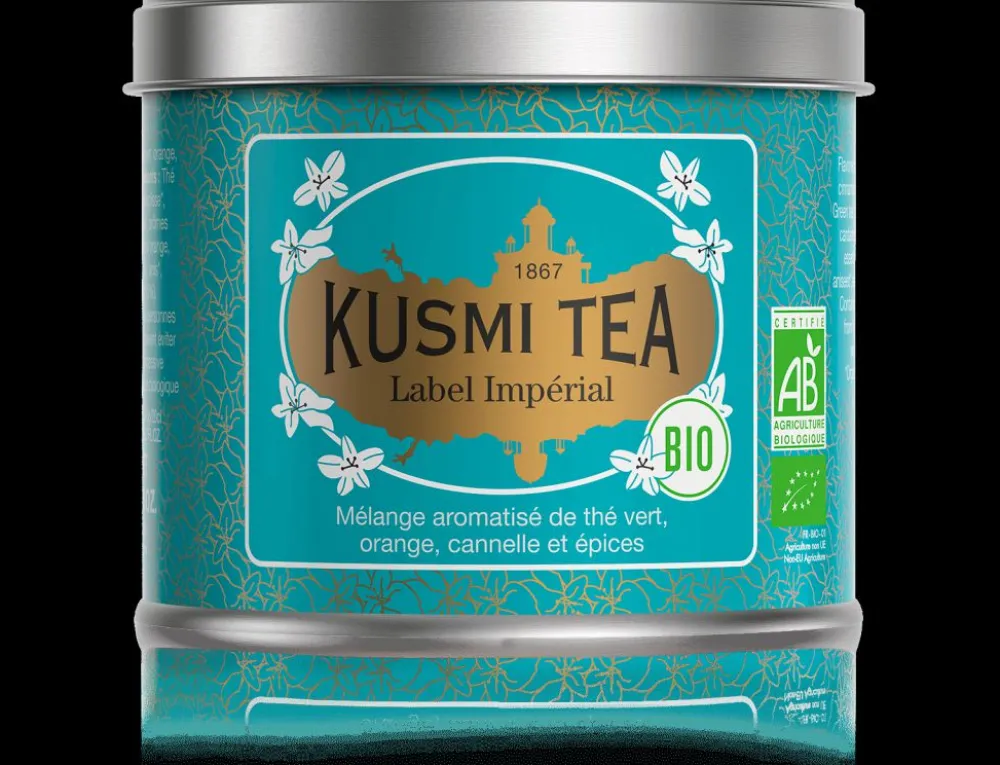 Kusmi Tea Label Imperial Thé vert bio, épices, cannelle< Thé Vert | Thé Vert