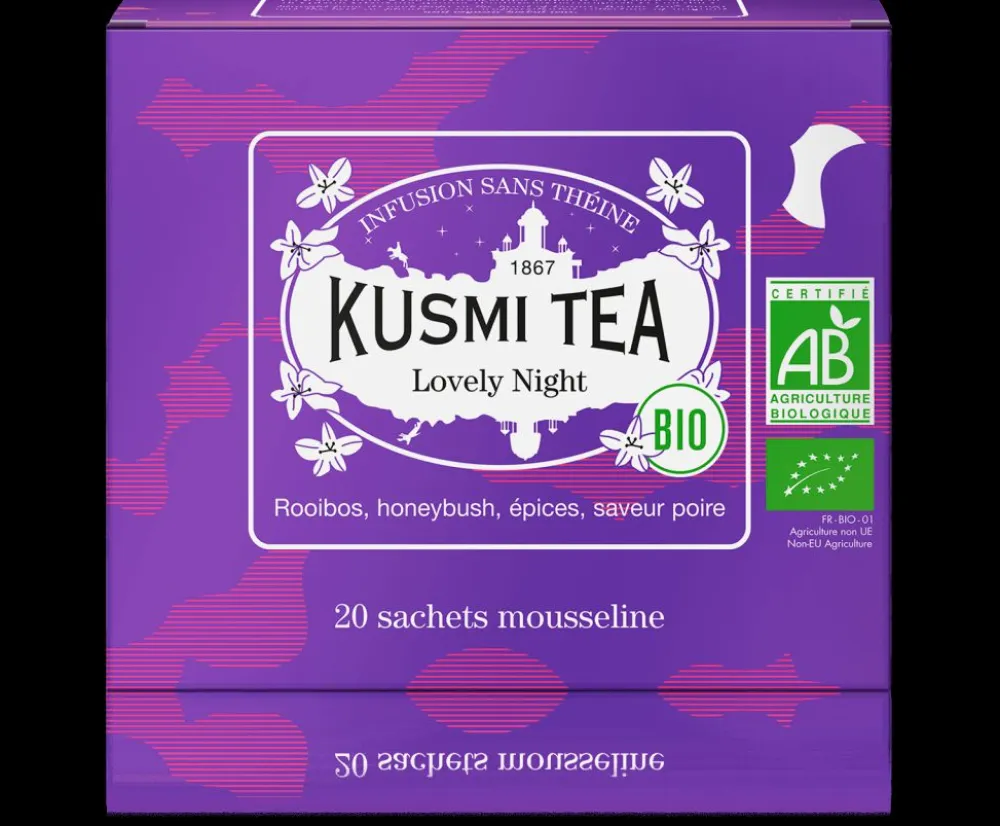 Kusmi Tea Lovely Night Rooibos, honeybush, tilleul< Infusions Et Tisanes | Rooibos Bio