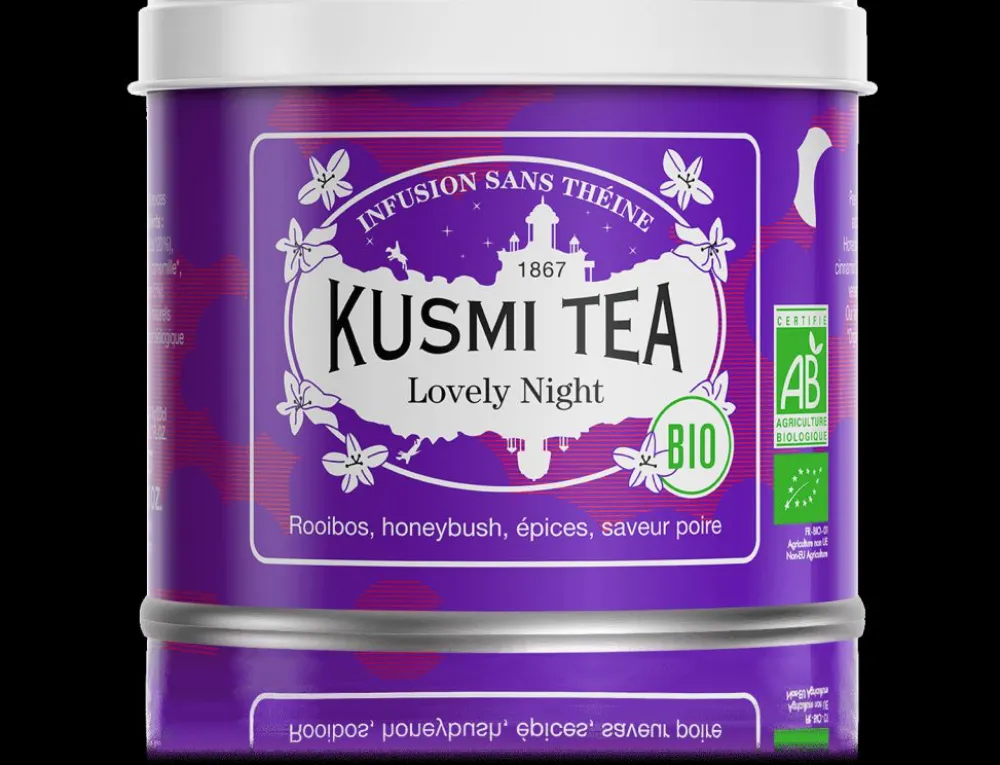 Kusmi Tea Lovely Night Rooibos, honeybush, tilleul< Infusions Et Tisanes