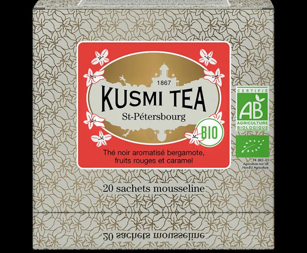 Kusmi Tea St-Pétersbourg Thé noir earl grey bio, caramel, fruit< Thé Noir