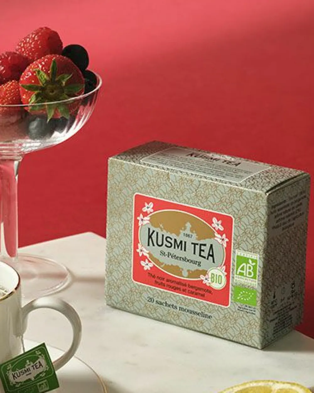 Kusmi Tea St-Pétersbourg Thé noir earl grey bio, caramel, fruit< Thé Noir