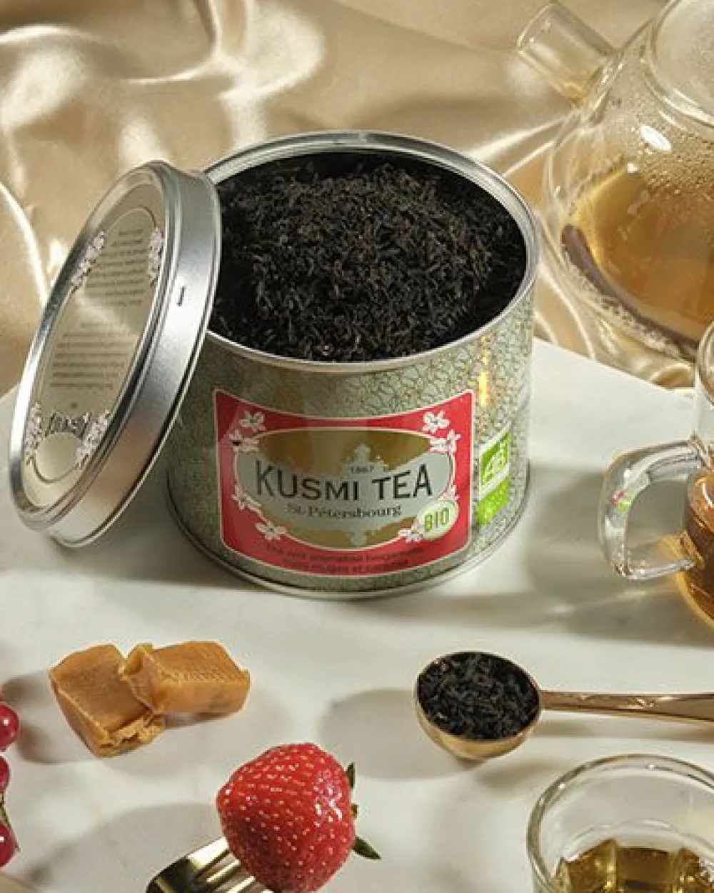 Kusmi Tea St-Pétersbourg Thé noir earl grey bio, caramel, fruit< Thé Noir | Thés Et Infusions D'hiver