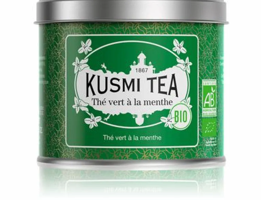 Kusmi Tea Thé vert à la menthe Thé vert bio à la menthe< Thé Vert | Thé Vert