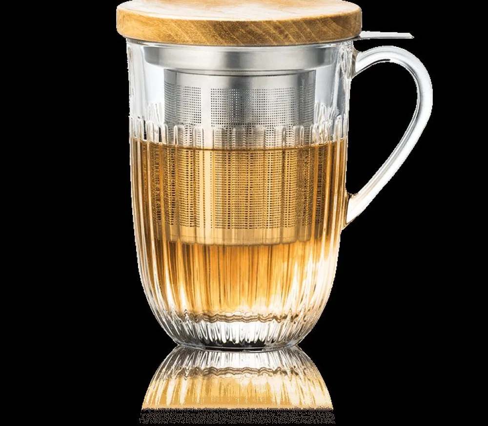 Kusmi Tea Tisanière en verre trempé 40Cl LA ROCHèRE - Ouessant< Tasses Et Mugs