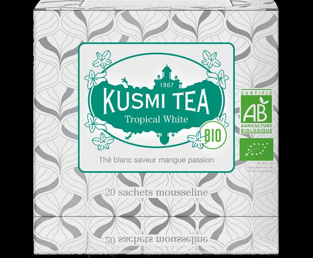 Kusmi Tea Tropical White Thé blanc bio, mangue, passion< Thé Blanc