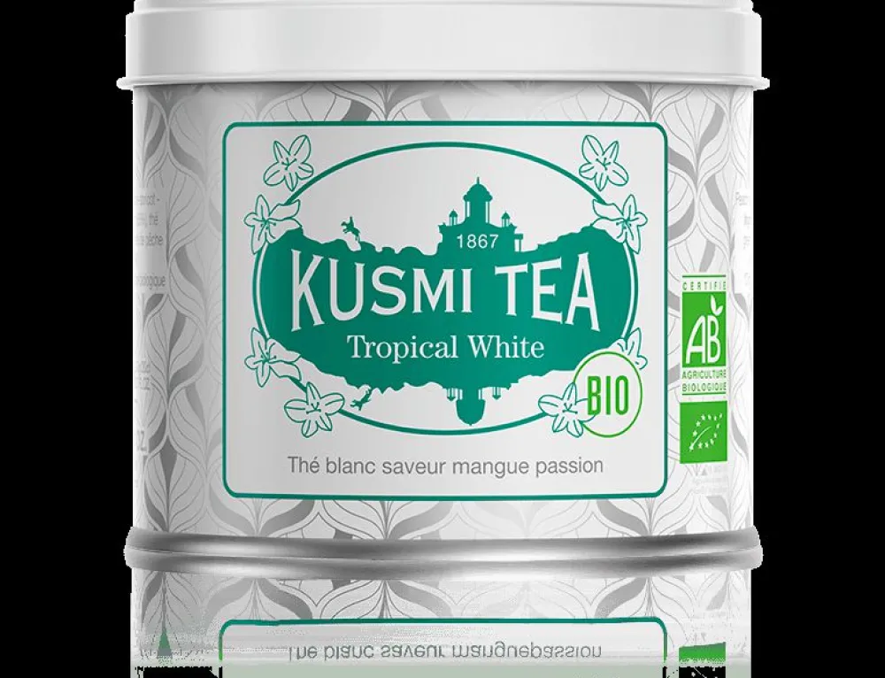 Kusmi Tea Tropical White Thé blanc bio, mangue, passion< Thé Blanc | Thé Blanc