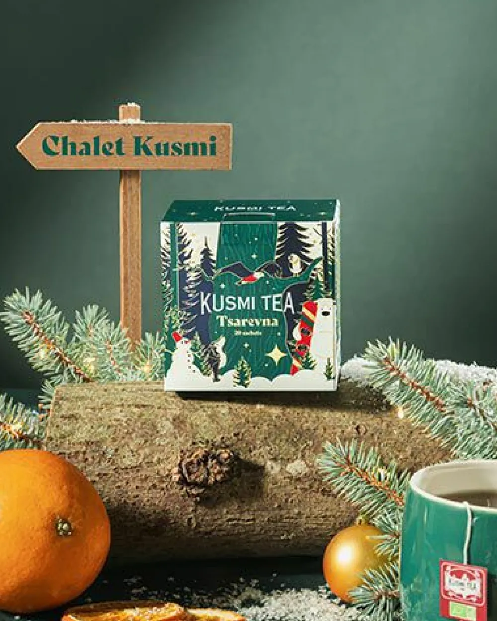 Kusmi Tea Tsarevna Thé noir de Noël aux épices< Thé Noir