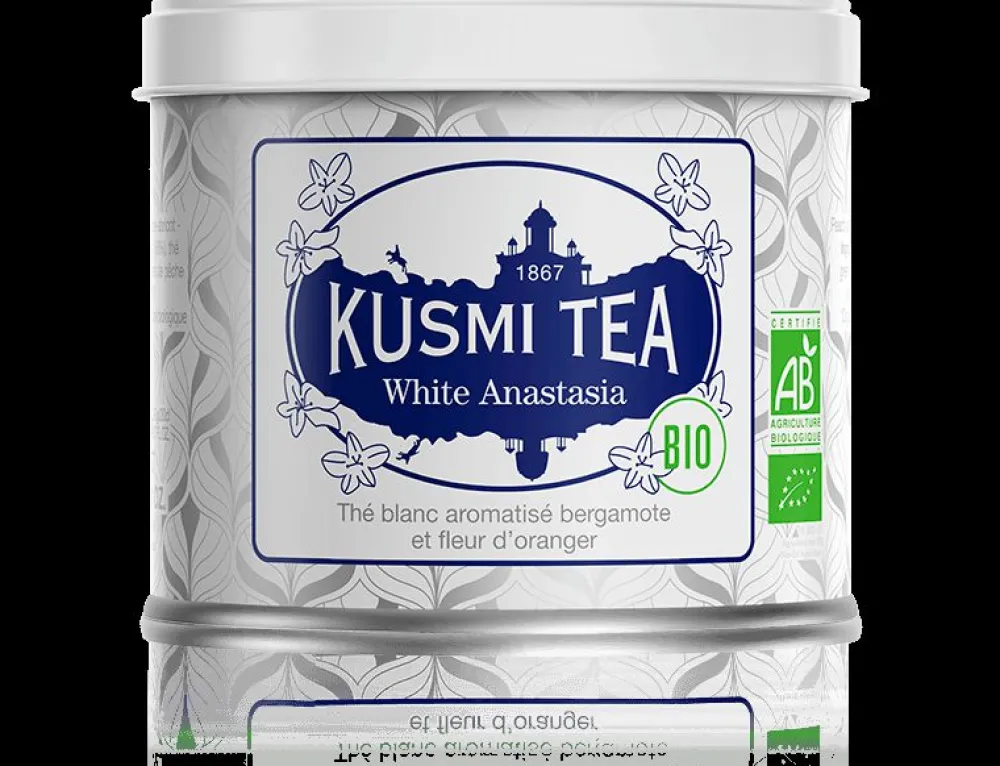 Kusmi Tea White Anastasia Thé blanc bio, bergamote< Thés Et Infusions D'hiver | Thé Blanc